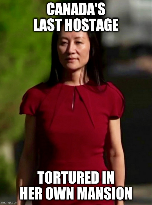 The HORROR - missed so many meme opportunities | CANADA'S LAST HOSTAGE; TORTURED IN HER OWN MANSION | image tagged in meng,canada | made w/ Imgflip meme maker