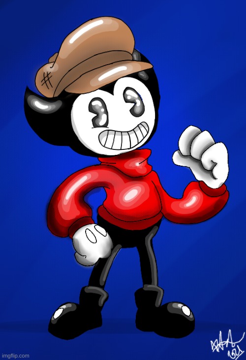 thus is buster | image tagged in bendy and the ink machine | made w/ Imgflip meme maker
