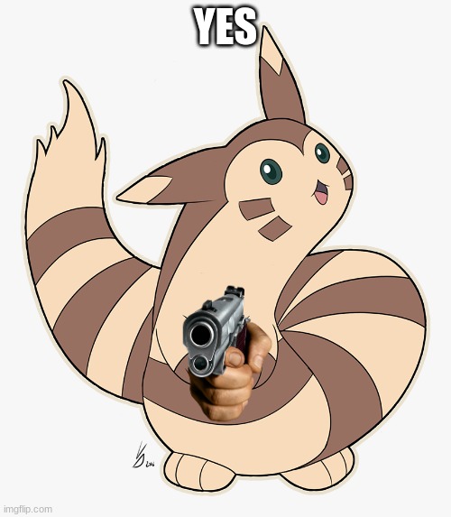 FURRET IS THE BESTTT (This was a mod title,Hecking_rifle) | YES | image tagged in furret | made w/ Imgflip meme maker