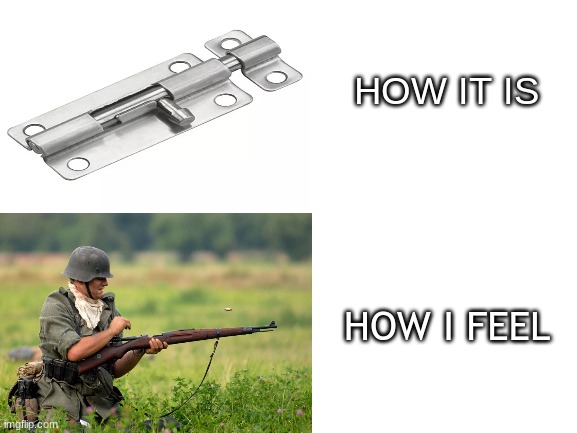 How i feel | HOW IT IS; HOW I FEEL | image tagged in ww2,history,history memes | made w/ Imgflip meme maker