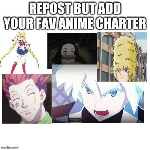 Repost | image tagged in hisoka,anime is not cartoon | made w/ Imgflip meme maker