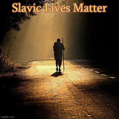 Buddha | Slavic Lives Matter | image tagged in buddha,slavic lives matter | made w/ Imgflip meme maker