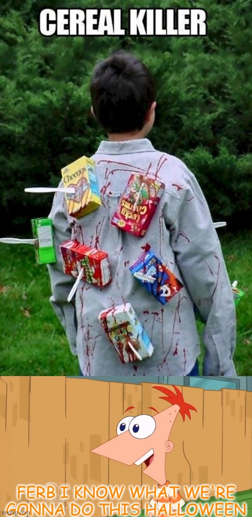 FERB I KNOW WHAT WE'RE GONNA DO THIS HALLOWEEN | image tagged in yes phineas | made w/ Imgflip meme maker