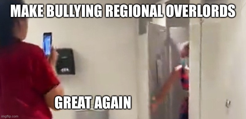 99 more Senators need this treatment | MAKE BULLYING REGIONAL OVERLORDS; GREAT AGAIN | made w/ Imgflip meme maker