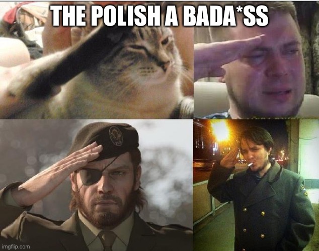Ozon's Salute | THE POLISH A BADA*SS | image tagged in ozon's salute | made w/ Imgflip meme maker