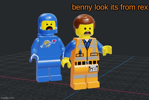 Hotel emmet | benny look its from rex | made w/ Imgflip meme maker