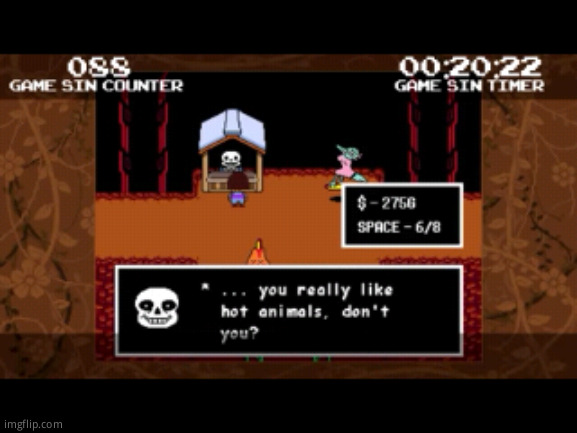 Pov: you get called a furry by sans | made w/ Imgflip meme maker