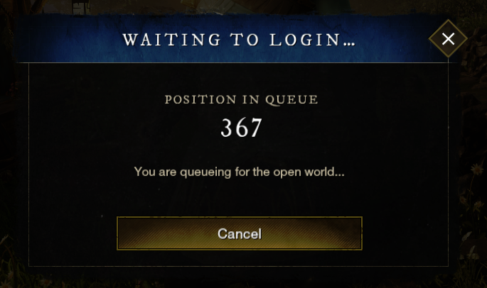 new world queue Blank Meme Template