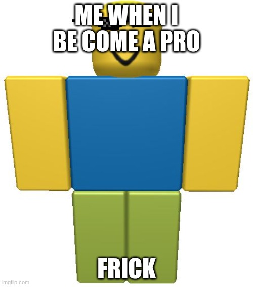 being ppro | ME WHEN I BE COME A PRO; FRICK | image tagged in funny | made w/ Imgflip meme maker