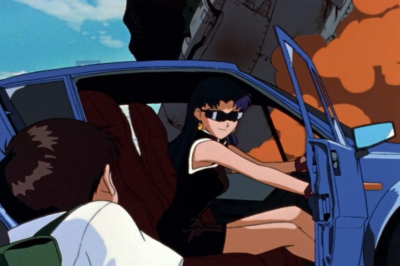 Misato Shinji Car Blank Meme Template