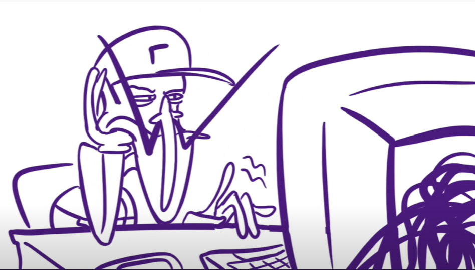 High Quality Waluigi Annoyed At Computer Blank Meme Template