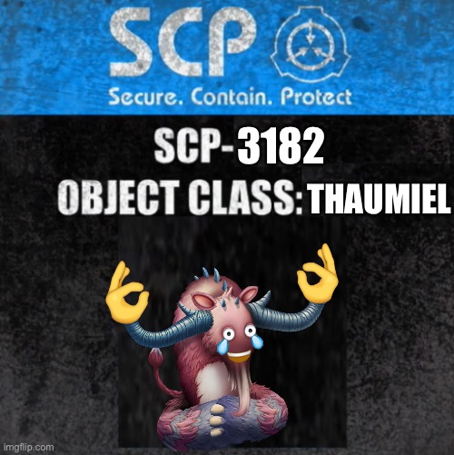 SCP Label Template: Ultimate Thaumiel Kit | THAUMIEL; 3182 | image tagged in scp label template ultimate thaumiel kit | made w/ Imgflip meme maker