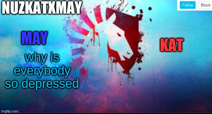 E | why is everybody so depressed | image tagged in e | made w/ Imgflip meme maker