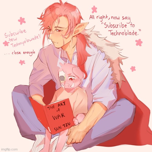 WHAT IS THIS WHOLESOME I HAVE FOUND???????? (thats it- Im writing a Technoblade and Micheal Fanfic) | made w/ Imgflip meme maker