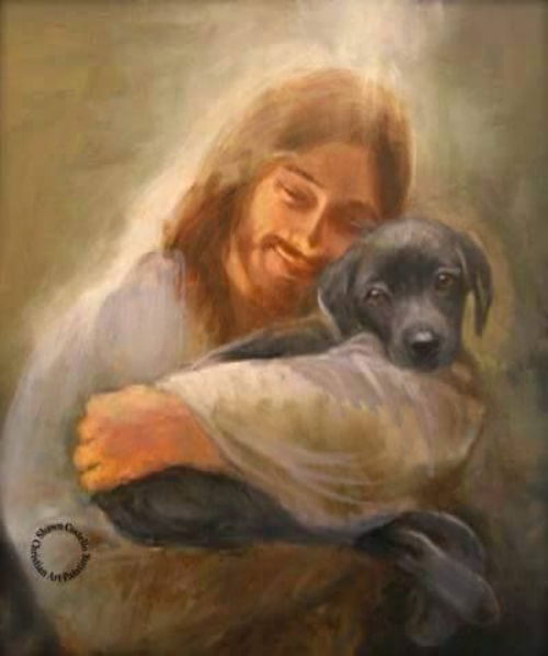 Even Jesus has a dog Blank Meme Template