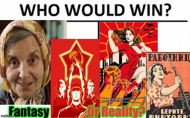 Who Would Win? Meme | Fantasy Or Reality? | image tagged in memes,who would win | made w/ Imgflip meme maker