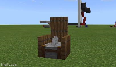 minecraft CBT chair | image tagged in minecraft cbt chair | made w/ Imgflip meme maker