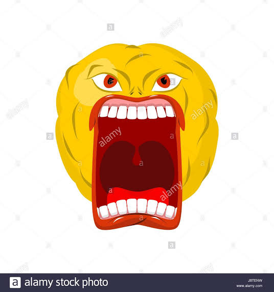Angry Screaming Emoji Blank Meme Template
