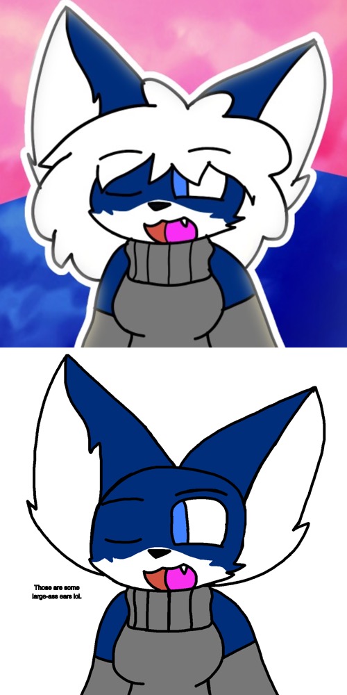 I made her bald out of curiosity. | Those are some large-ass ears lol. | made w/ Imgflip meme maker