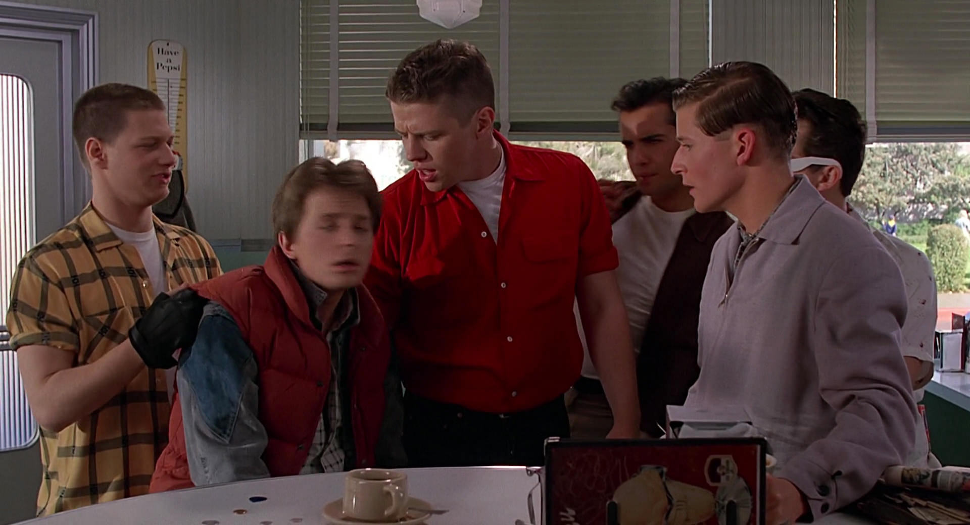 Biff Marty George  from Back to the Future #2 Blank Meme Template