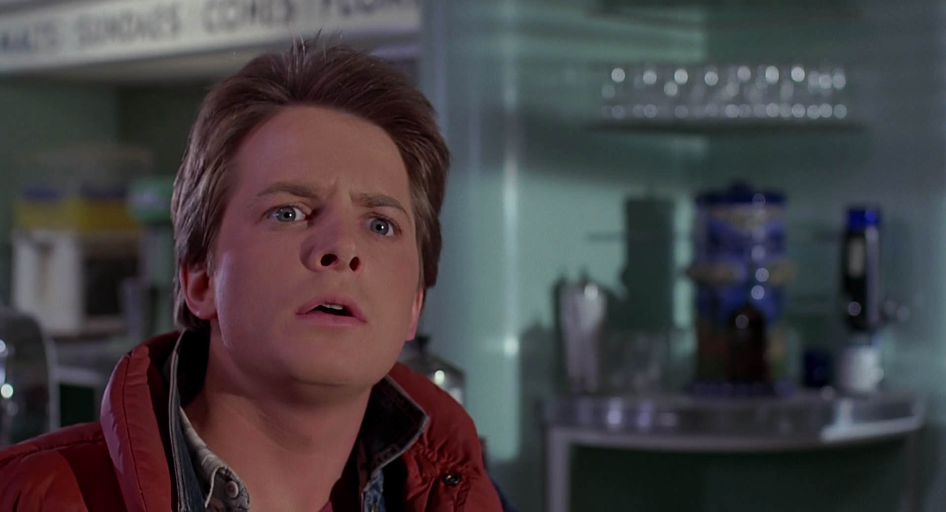 Marty from Back to the Future meets Dad Blank Meme Template