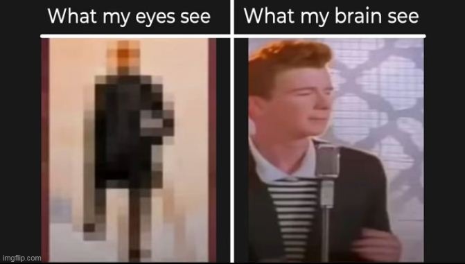 rickroll painting | image tagged in minecraft,memes,rickroll,oh no | made w/ Imgflip meme maker