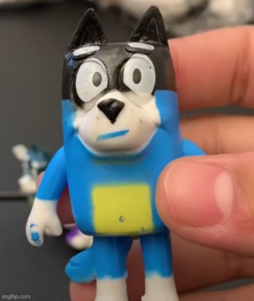 cursed bandit from bluey | made w/ Imgflip meme maker