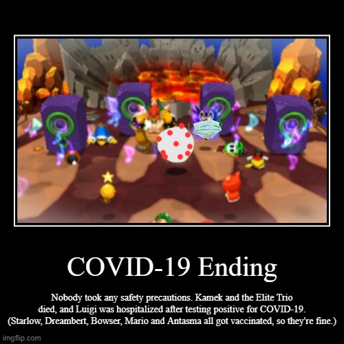 M&LDT: Coronavirus ending | image tagged in funny,demotivationals,quarantine | made w/ Imgflip demotivational maker