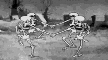 Just some skeletons dancing around image - Imgflip