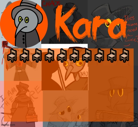 Kara's halloween temp | 🪑🪑🪑🪑🪑🪑🪑🪑🪑🪑 | image tagged in kara's halloween temp | made w/ Imgflip meme maker