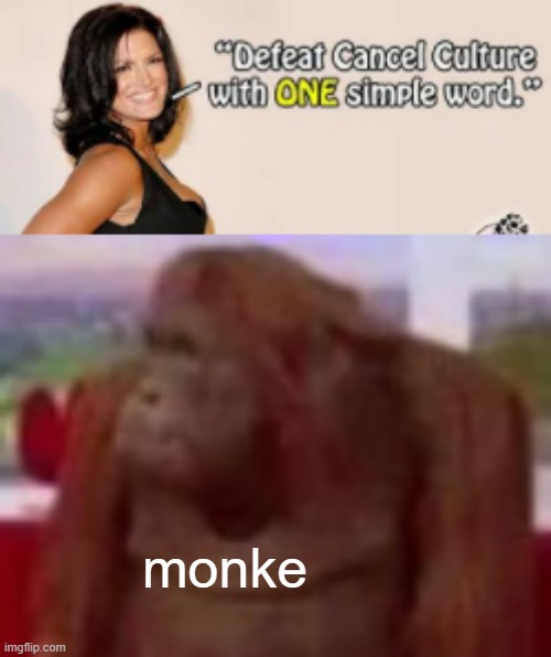 e | monke | image tagged in where banana blank | made w/ Imgflip meme maker