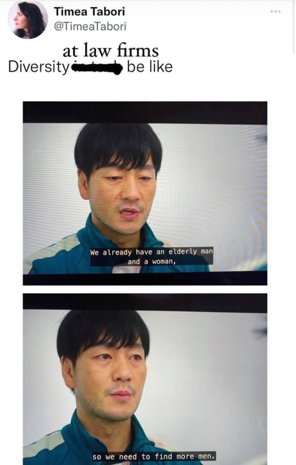 Diversity at law firms Blank Meme Template