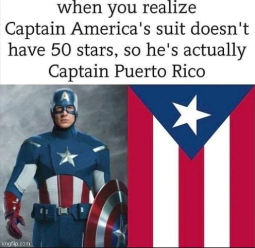 Capitan Puerto Rico | image tagged in capitan america,puerto rico | made w/ Imgflip meme maker