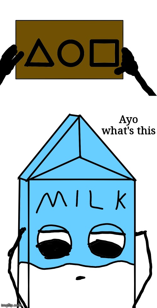 WAIT MILK N- | Ayo what's this | made w/ Imgflip meme maker