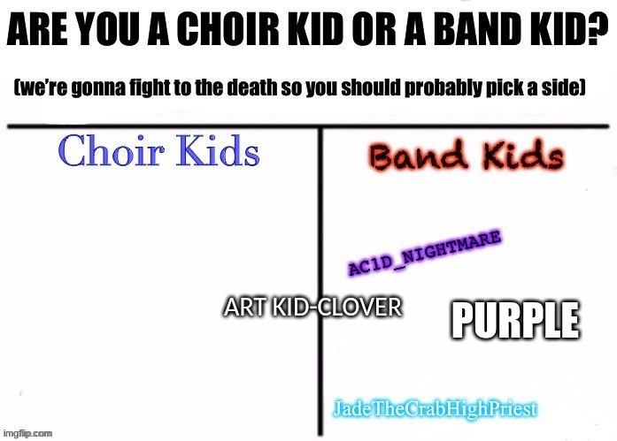 PURPLE | made w/ Imgflip meme maker