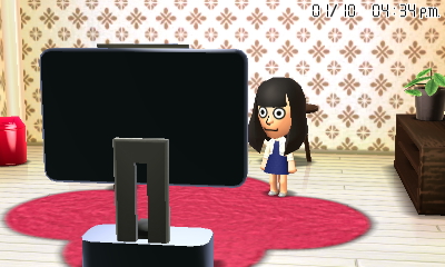 High Quality Mii staring at a TV Blank Meme Template