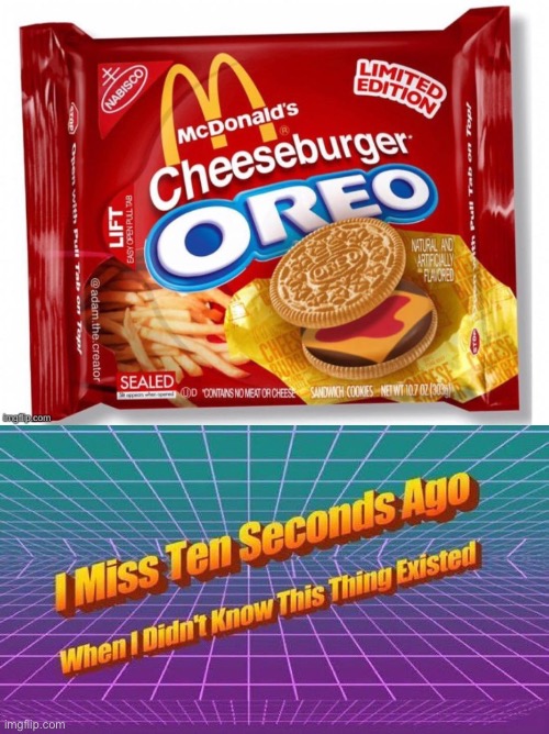 Why Oreo, why | image tagged in i miss ten seconds ago | made w/ Imgflip meme maker