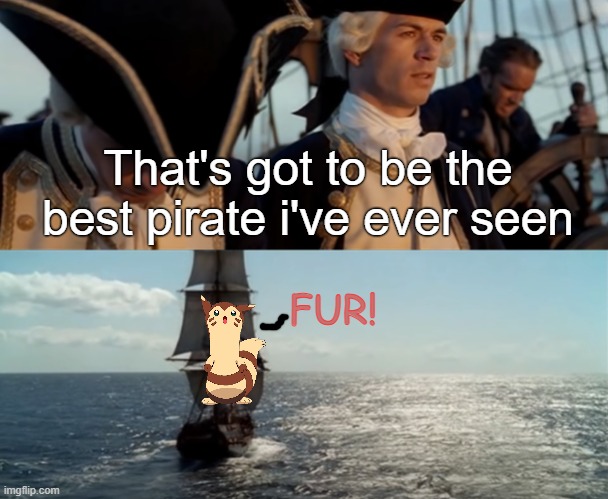 Pirate Furret | That's got to be the best pirate i've ever seen; FUR! | image tagged in that's got to be the best pirate i've ever seen,furret | made w/ Imgflip meme maker