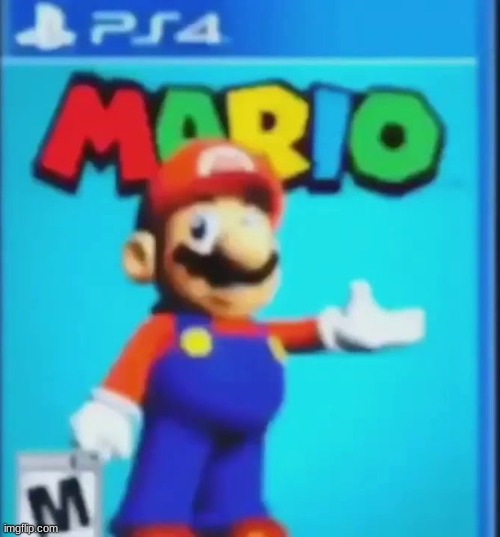 ITS A ME, SUPER MARIO FOR THE PS4 | image tagged in ps4,mario,ps4 mario | made w/ Imgflip meme maker