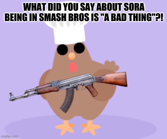 "We wanted waluigi" like bro, I could handle him being a assist trophy | WHAT DID YOU SAY ABOUT SORA BEING IN SMASH BROS IS "A BAD THING"?! | image tagged in what did you say about blank,super smash bros,kingdom hearts | made w/ Imgflip meme maker