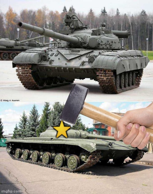 How to transform a T-64A into an Obj. 775 | ⭐ | image tagged in soviet,tank,bonk | made w/ Imgflip meme maker