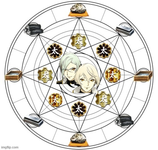 summoning circles | image tagged in touken ranbu,summoning circle | made w/ Imgflip meme maker