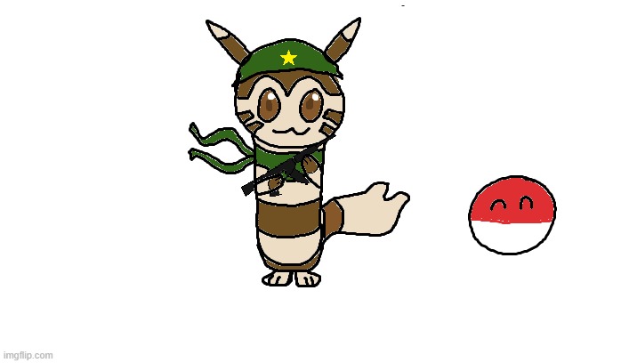 the alliance has been made between the polandball stream and the furret army | made w/ Imgflip meme maker