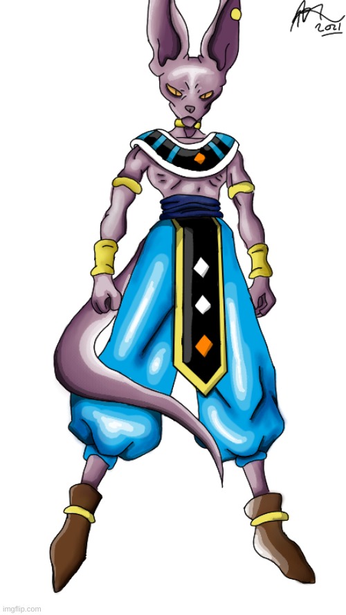 this beerus from dragon ball z | image tagged in i am 12 and i made this | made w/ Imgflip meme maker