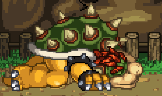 SSF2 dead Bowser Blank Meme Template