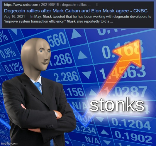 DOGE + STONKS = POWER | image tagged in stonks | made w/ Imgflip meme maker