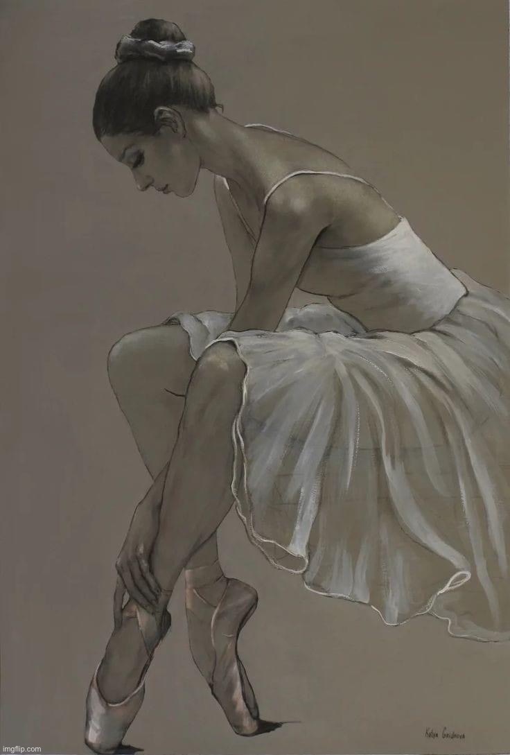 Dancer painting | image tagged in dancer painting | made w/ Imgflip meme maker