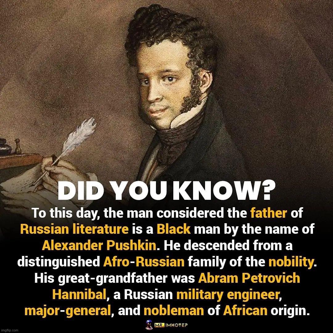 Alexander Pushkin was black | image tagged in alexander pushkin was black,russian,literature,books,author,african | made w/ Imgflip meme maker