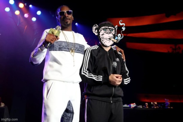 Best Friend | image tagged in snoop dogg,ape | made w/ Imgflip meme maker
