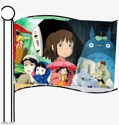Anime Flag Part 2, Studio Ghibli | made w/ Imgflip meme maker